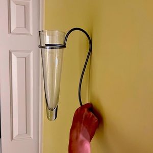 Pottery Barn Pewter Glass Vase